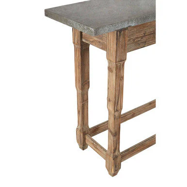 Elementary Antique Wood Finish Console Table - Image 7