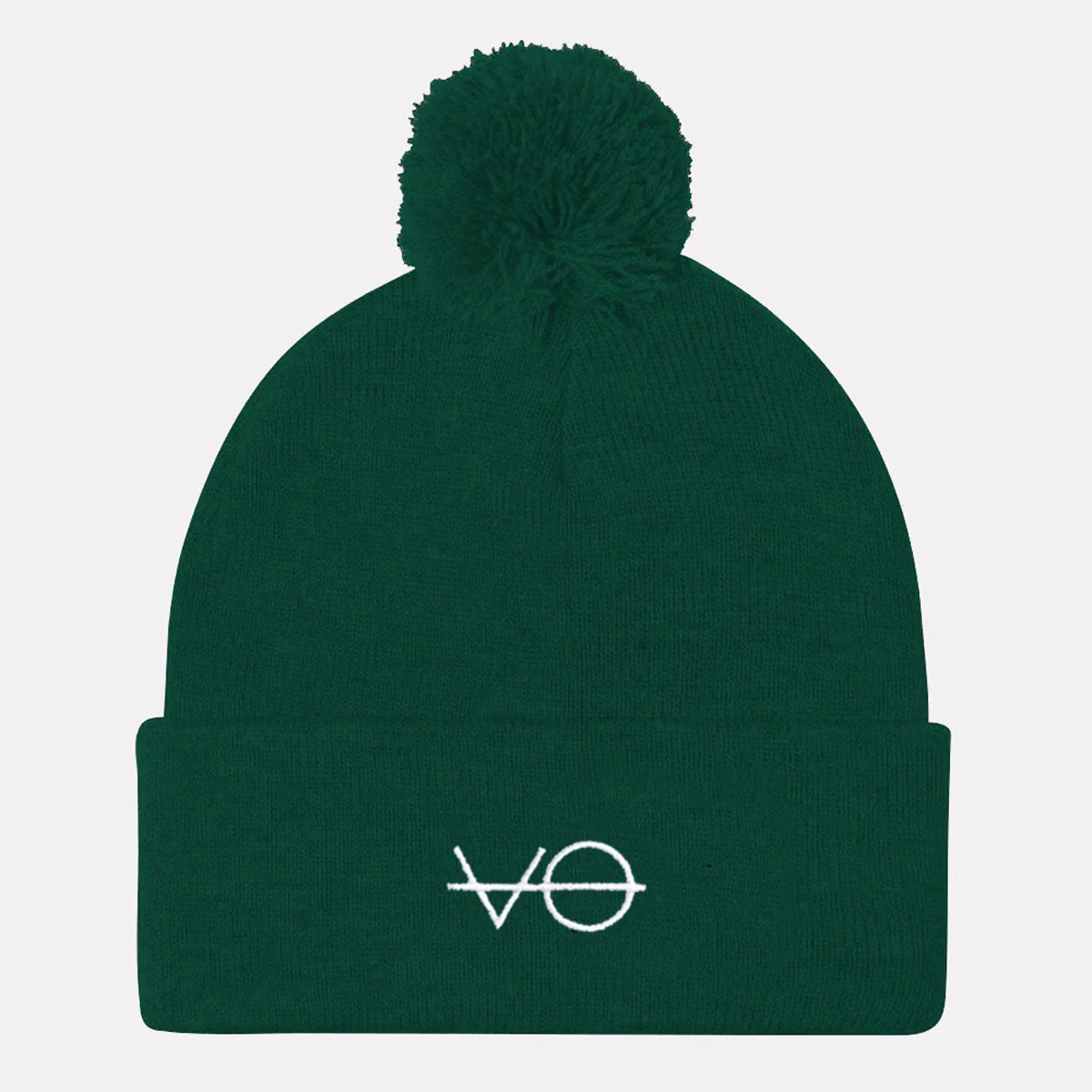 Embroidered Vegan Pom Pom Beanie - Image 6