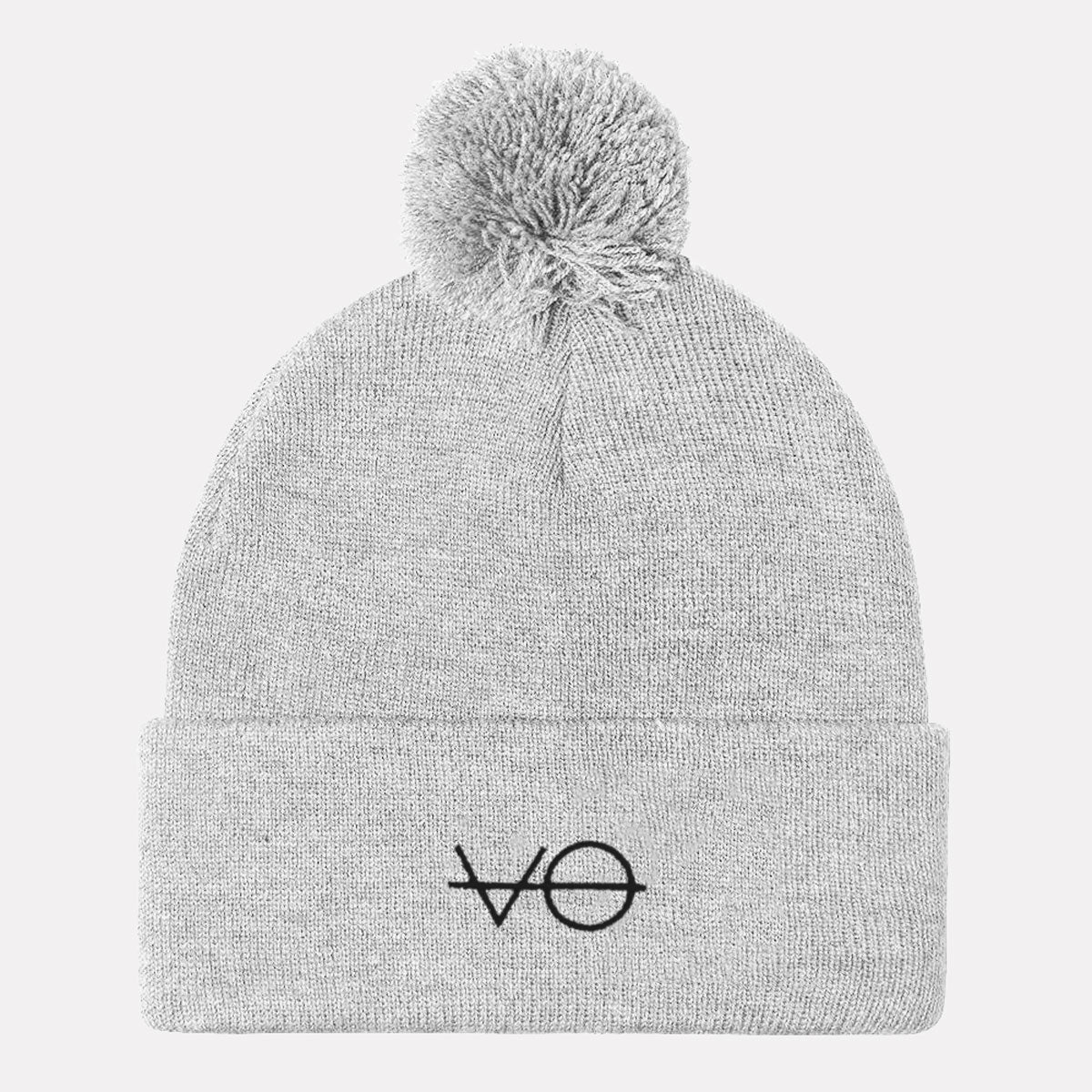 Embroidered Vegan Pom Pom Beanie - Image 3