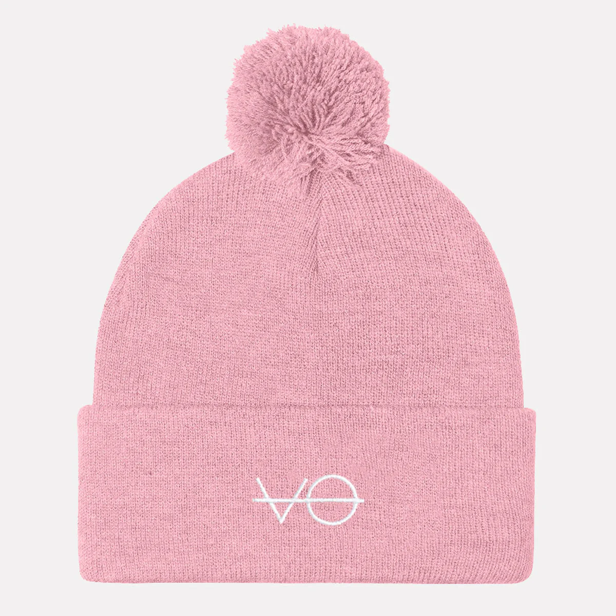 Embroidered Vegan Pom Pom Beanie - Image 5