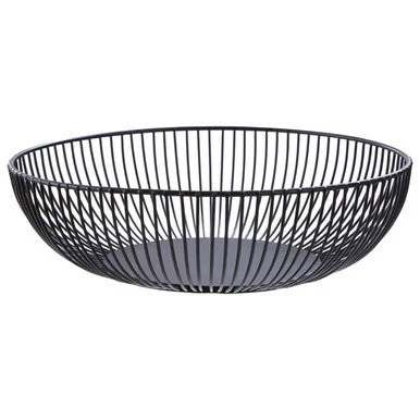 Emery Matte Black Iron Wire Fruit Bowl - Image 2