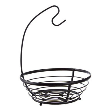 Emery Matt Black Fruit Basket with Banana Hanger - Image 4