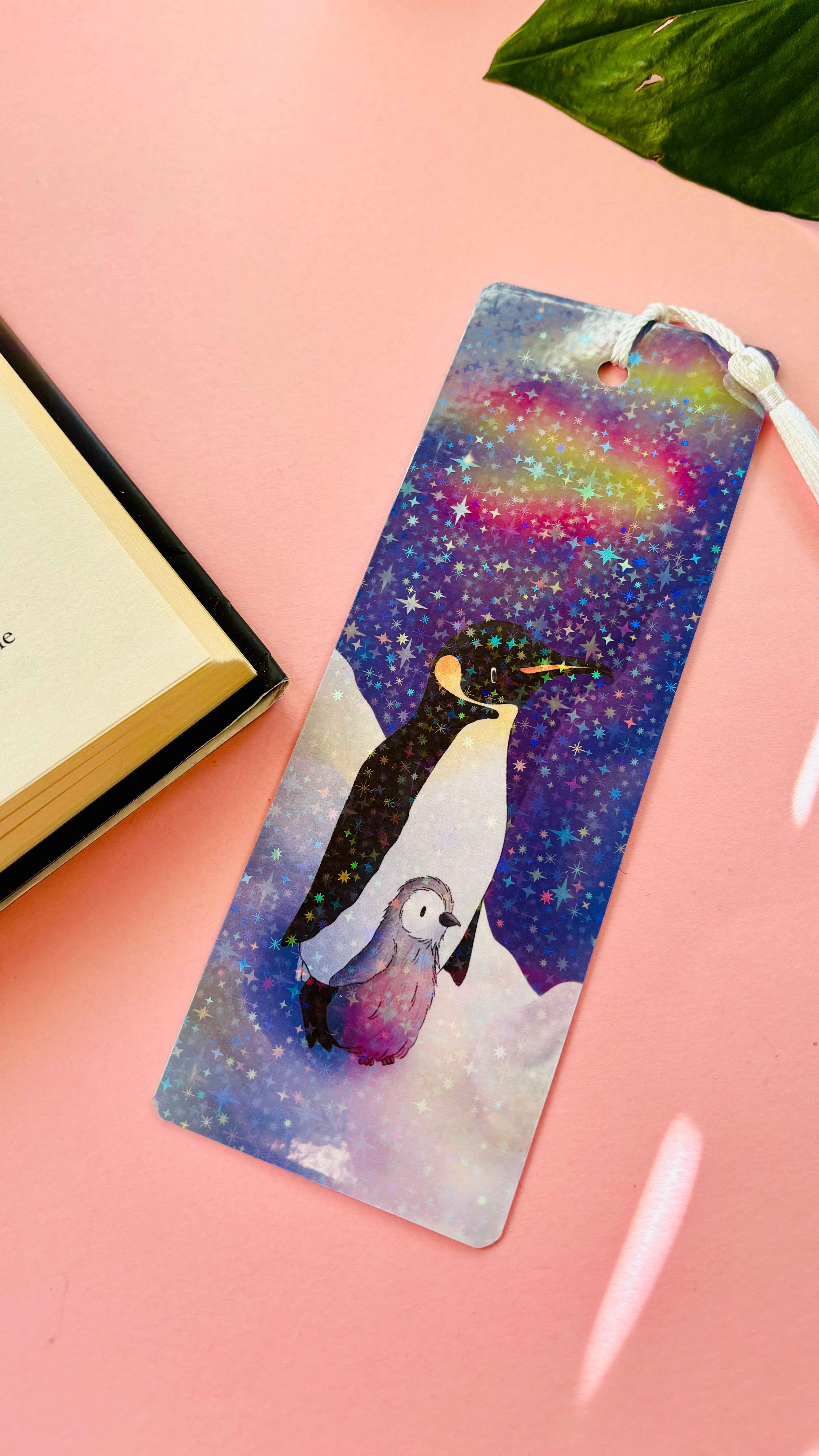 Emperor Penguin Gift Holographic Bookmark - Image 3