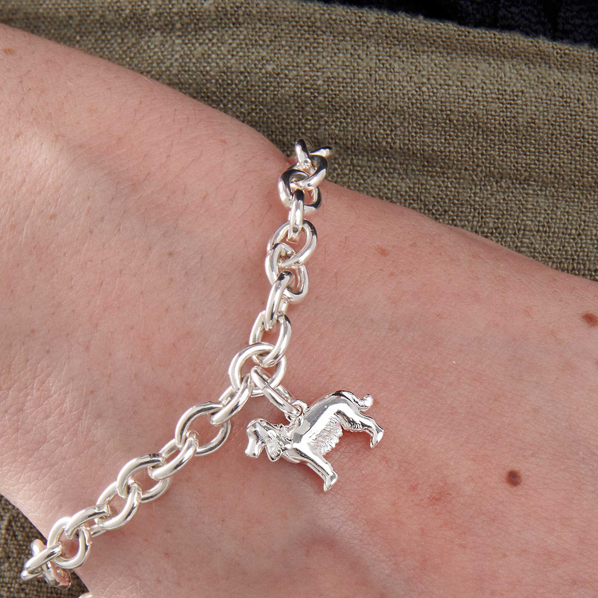 English Cocker Spaniel Silver Dog Charm - Image 10