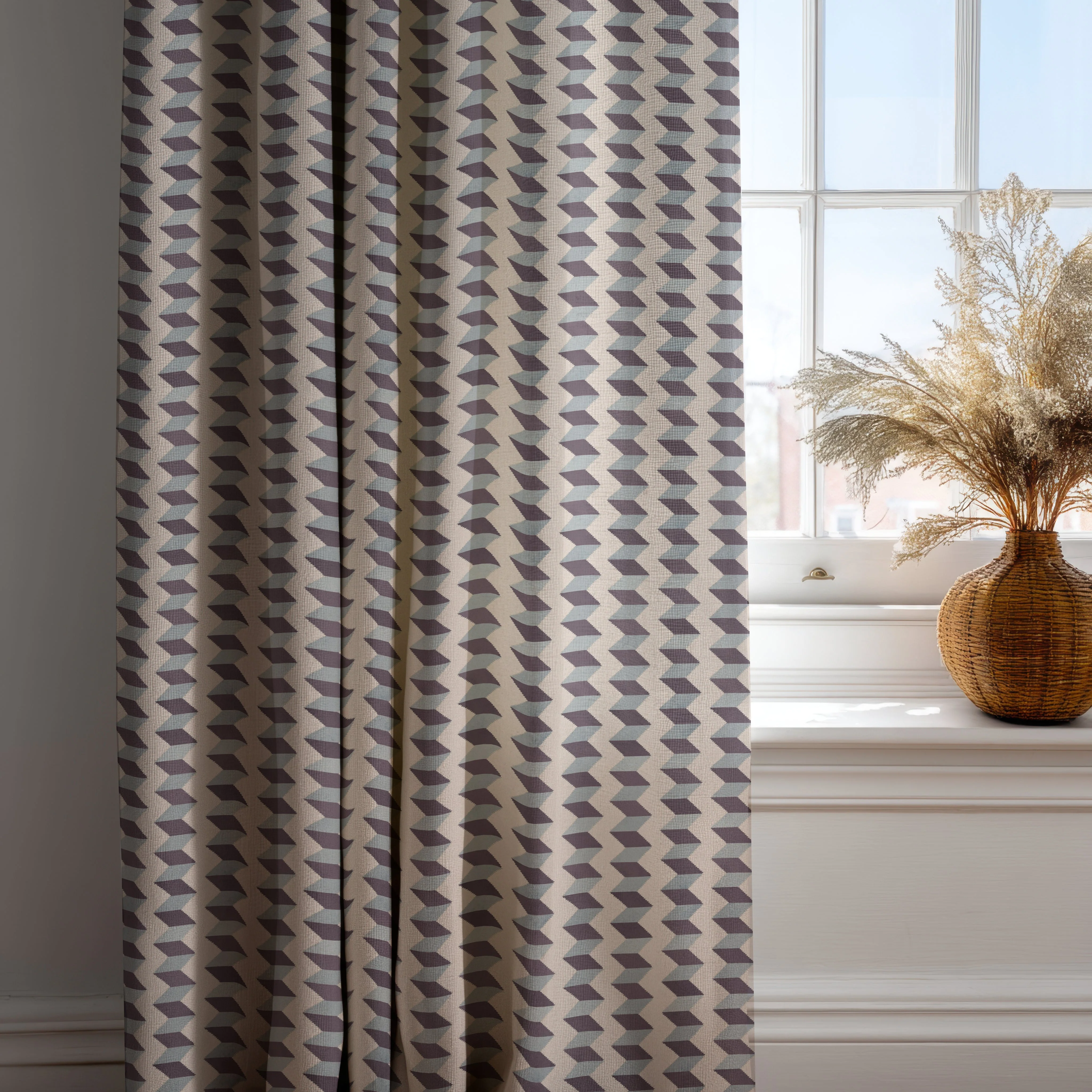 Escher Stripe - Ombre De Lune - Fabric - Image 2
