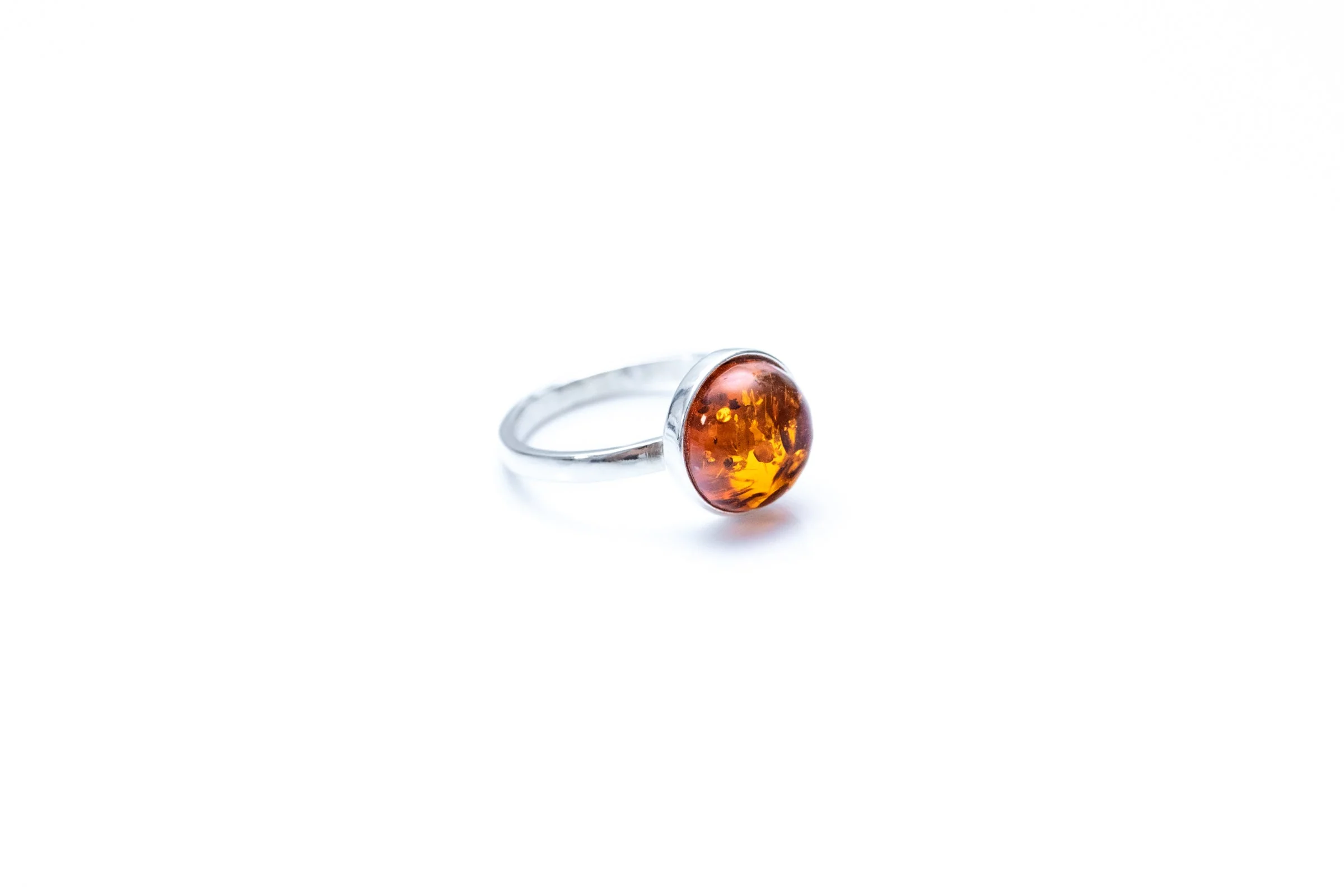ESSENTIALS Amber Solitaire Ring - Image 4
