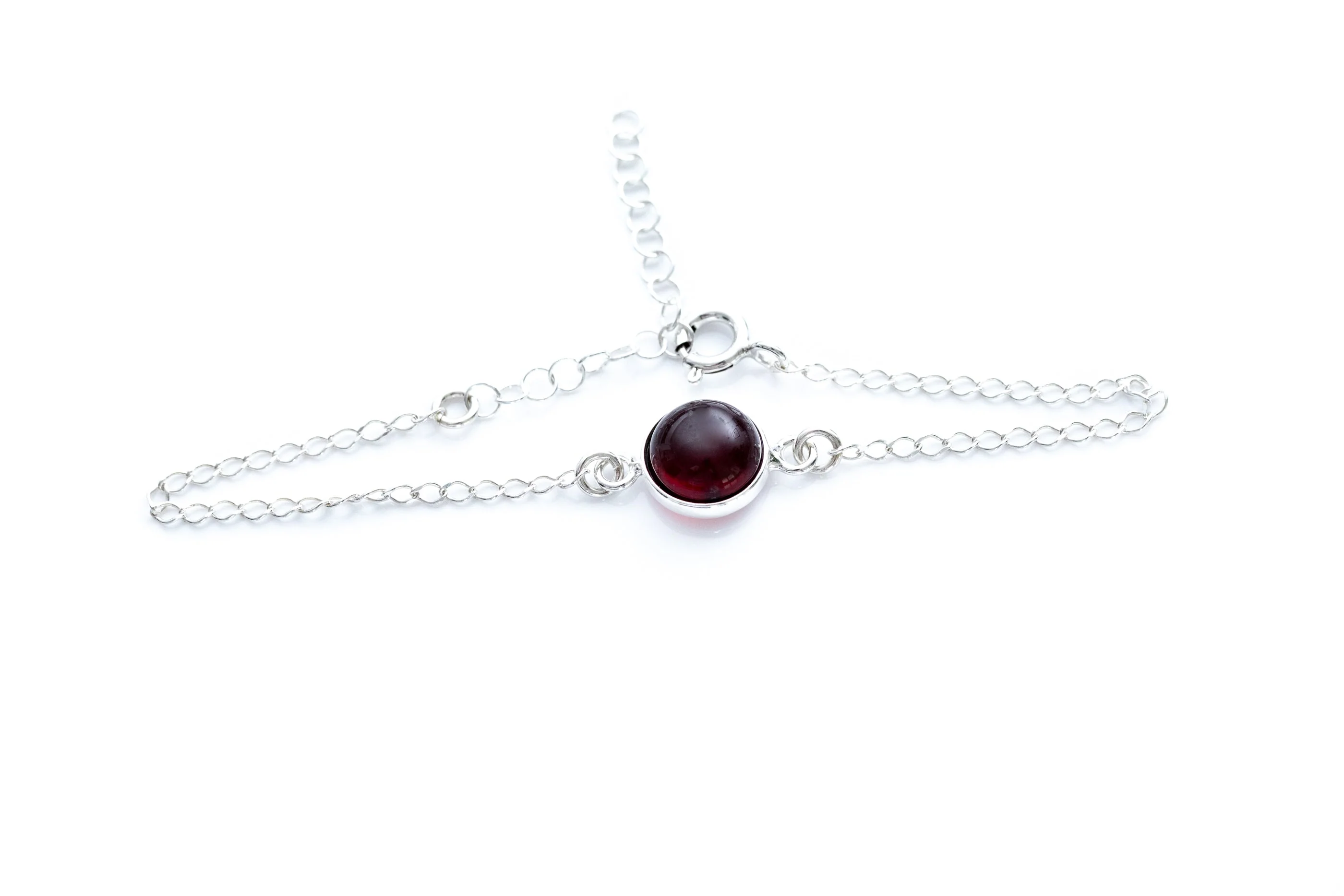 ESSENTIALS Cherry Amber Link Chain Bracelet - Image 6