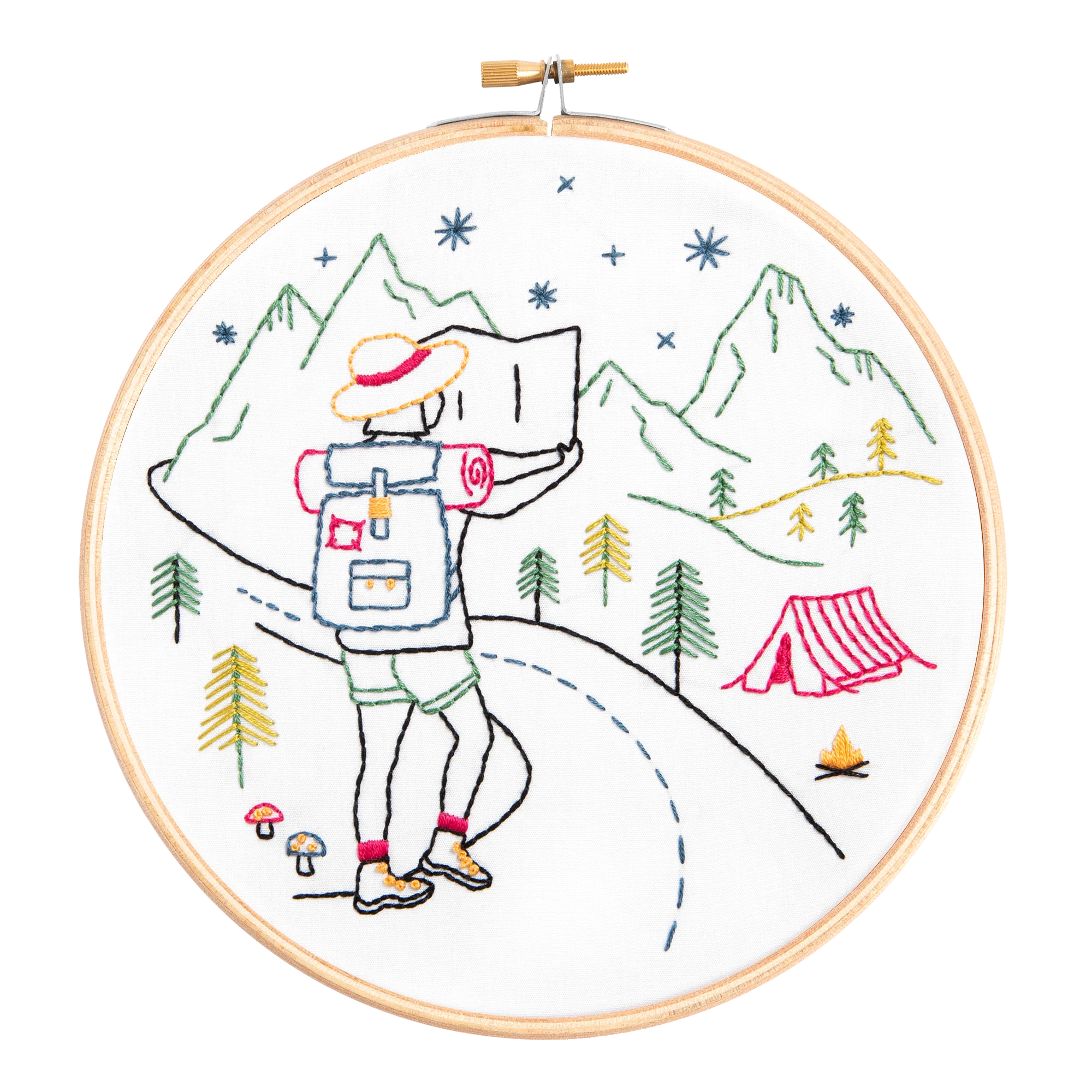 'Explore' Hiking Embroidery Kit for Beginners - Image 7