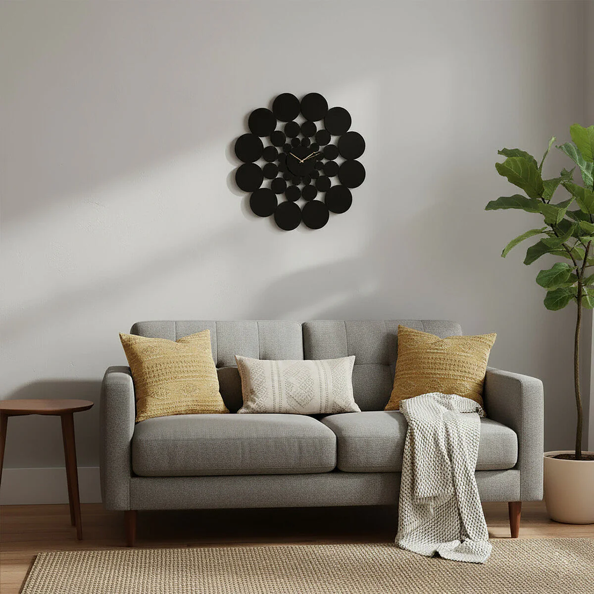 Datsun Black Discs Design Wall Clock - Image 4