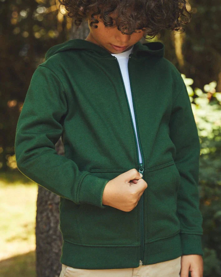 Fairtrade Organic Kids Zipped Hoodie - Image 10
