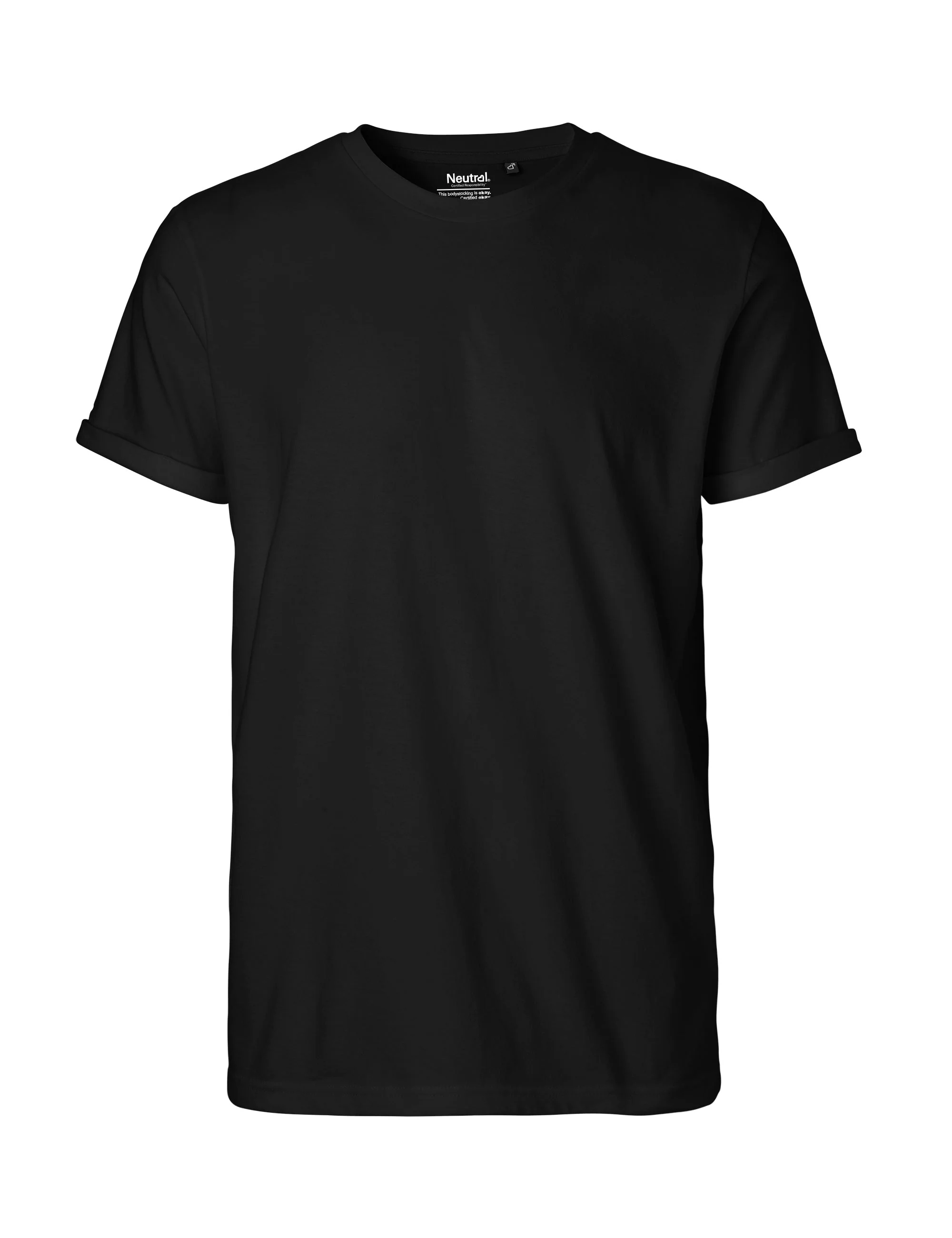 Fairtrade Organic Rolled Sleeve T-shirt: Mens - Image 10