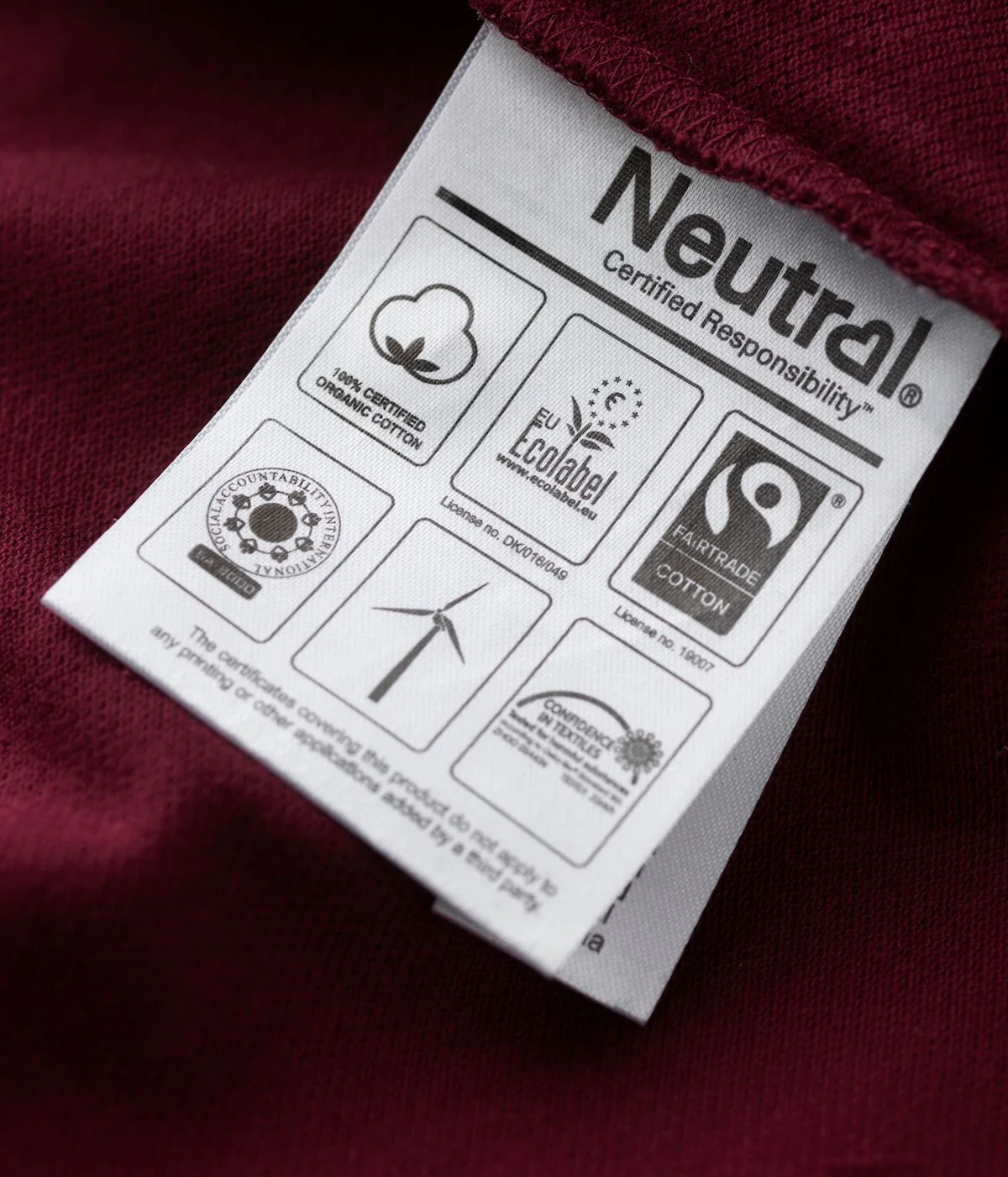 Fairtrade Organic Zipped T-shirt Hoodie: Unisex - Image 3