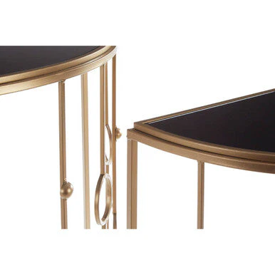 Faiza Set of 2 Art Deco Console Tables - Image 6