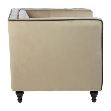 Ferris Mink Velvet Chair - Image 4