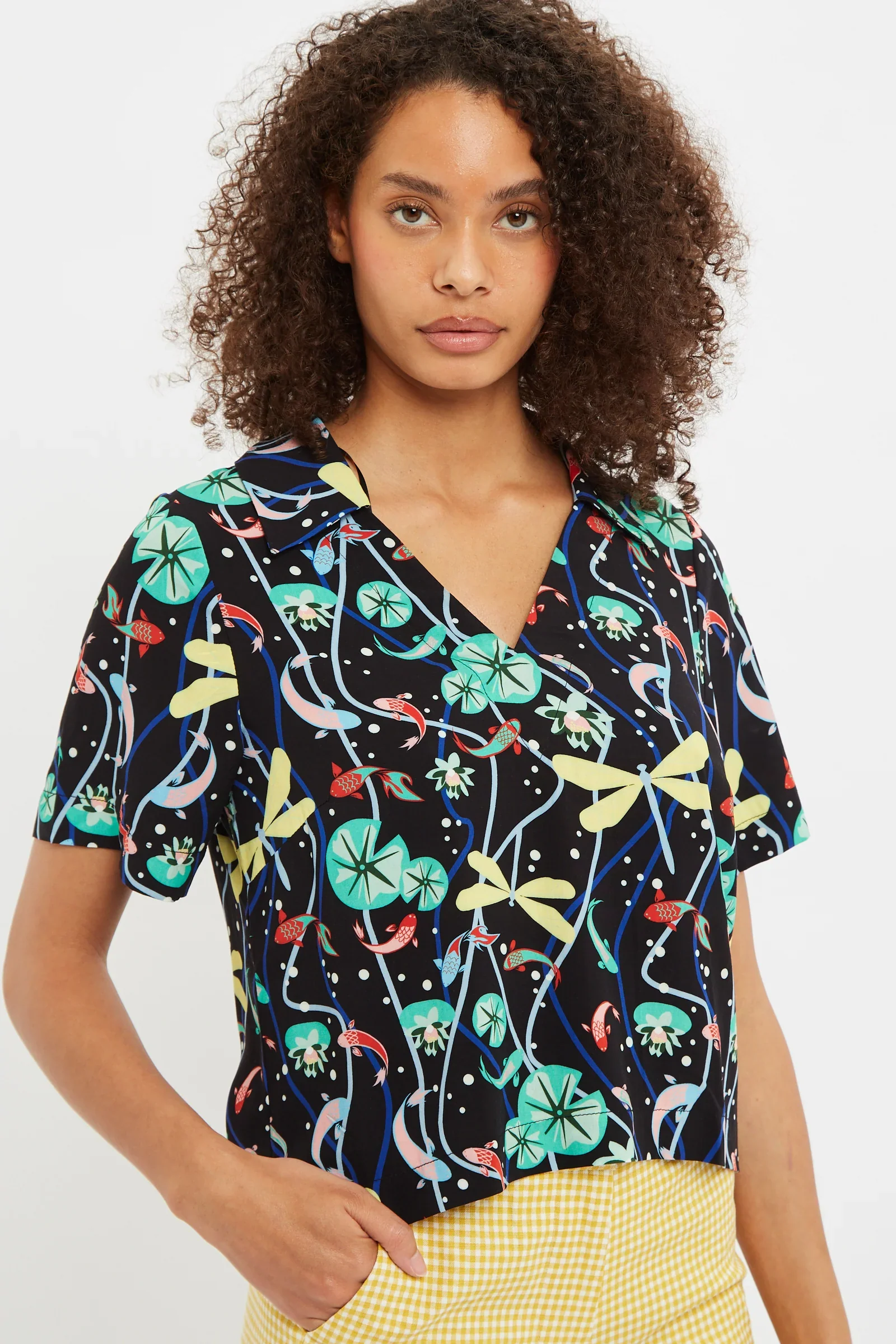 Fien Pond Print Short Sleeve Shirt