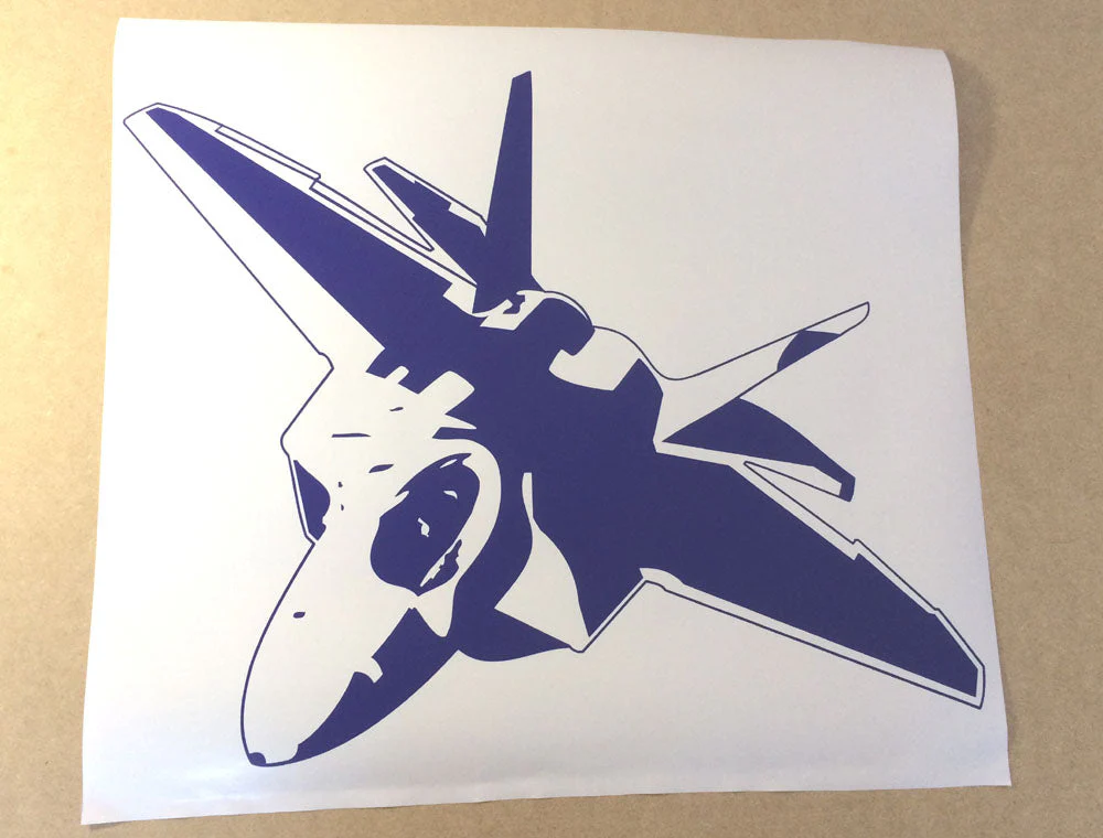 Fighter Jet Airplane Wall Sticker – Military Aircraft Room Decor - Image 4