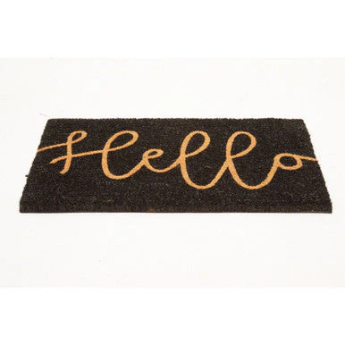 Filta Hello Black Coir Doormat - Image 5