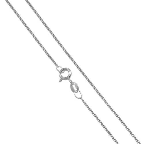 Fine Sterling Silver Diamond Cut Curb Chain - Image 2