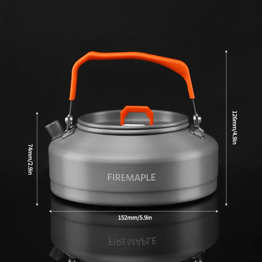 FireMaple Feast T3 Aluminium Kettle 0.8L (Black Handle) - Image 4