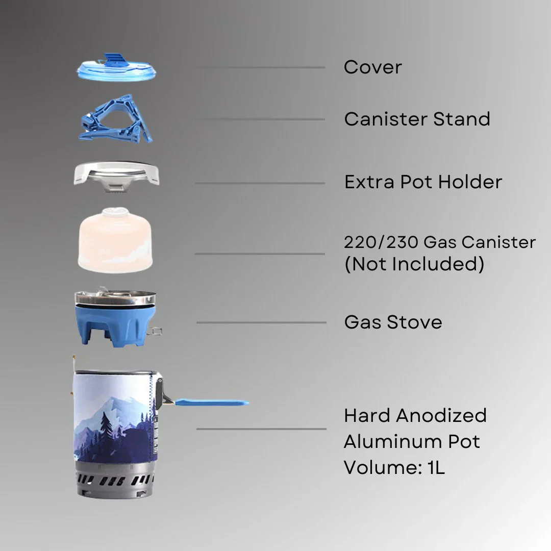 Firemaple Polaris Pressure Regulator Cooking System (Blue) - Image 5
