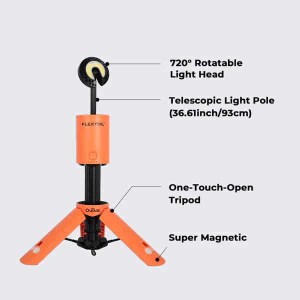 Flextail EVO LANTERN - FLEXTAIL x OuTask 2-in-1 Telescopic Lantern - Image 2