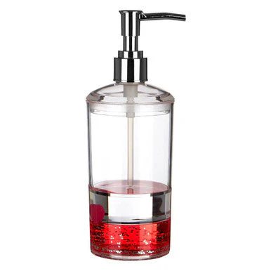Floating Acrylic Hearts Lotion Dispenser - Image 2