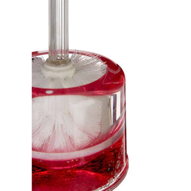 Floating Acrylic Hearts Toilet Brush Holder - Image 7