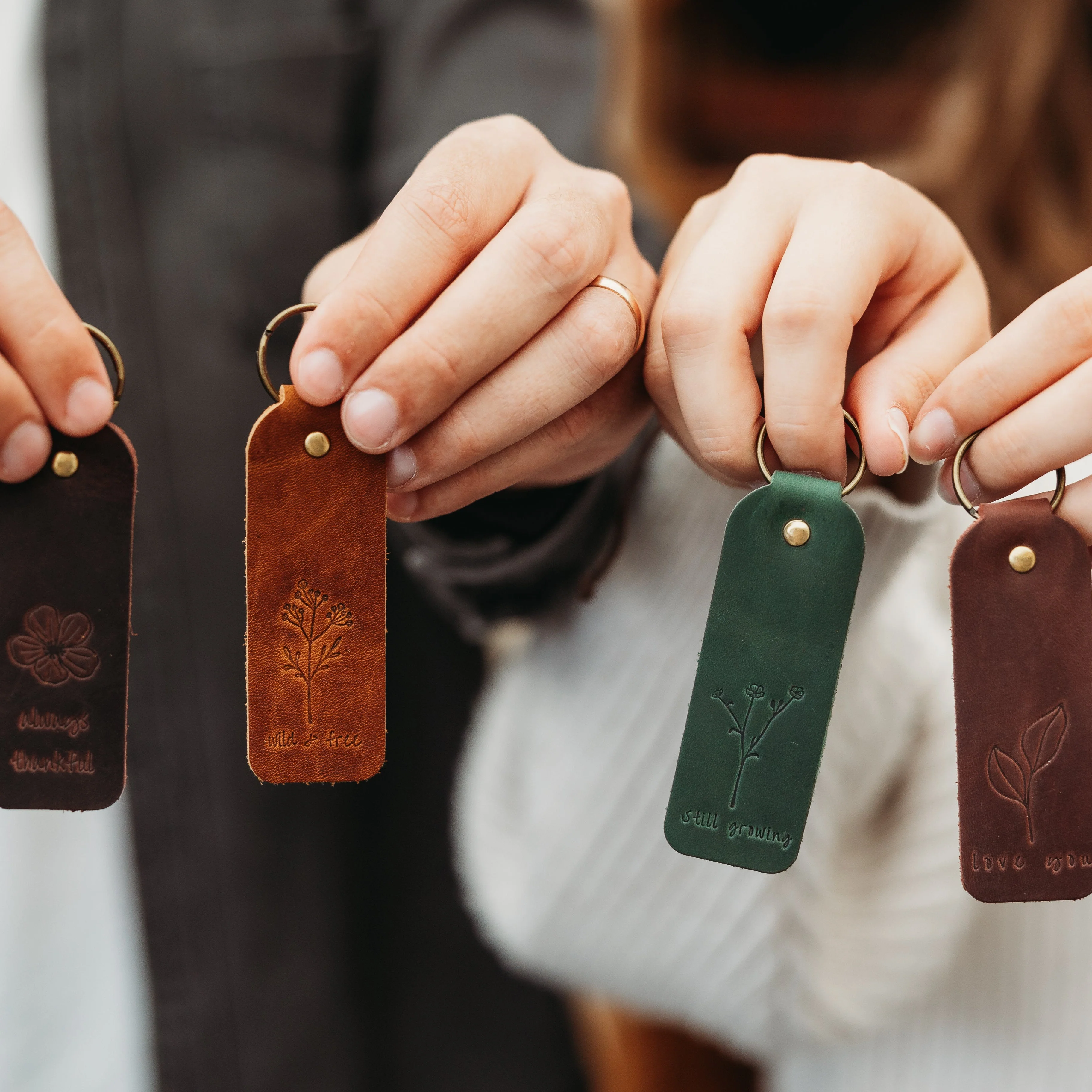 Floral Encouraging Keyrings - Image 2