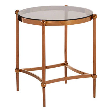 Forli Rose Gold Side Table - Image 2