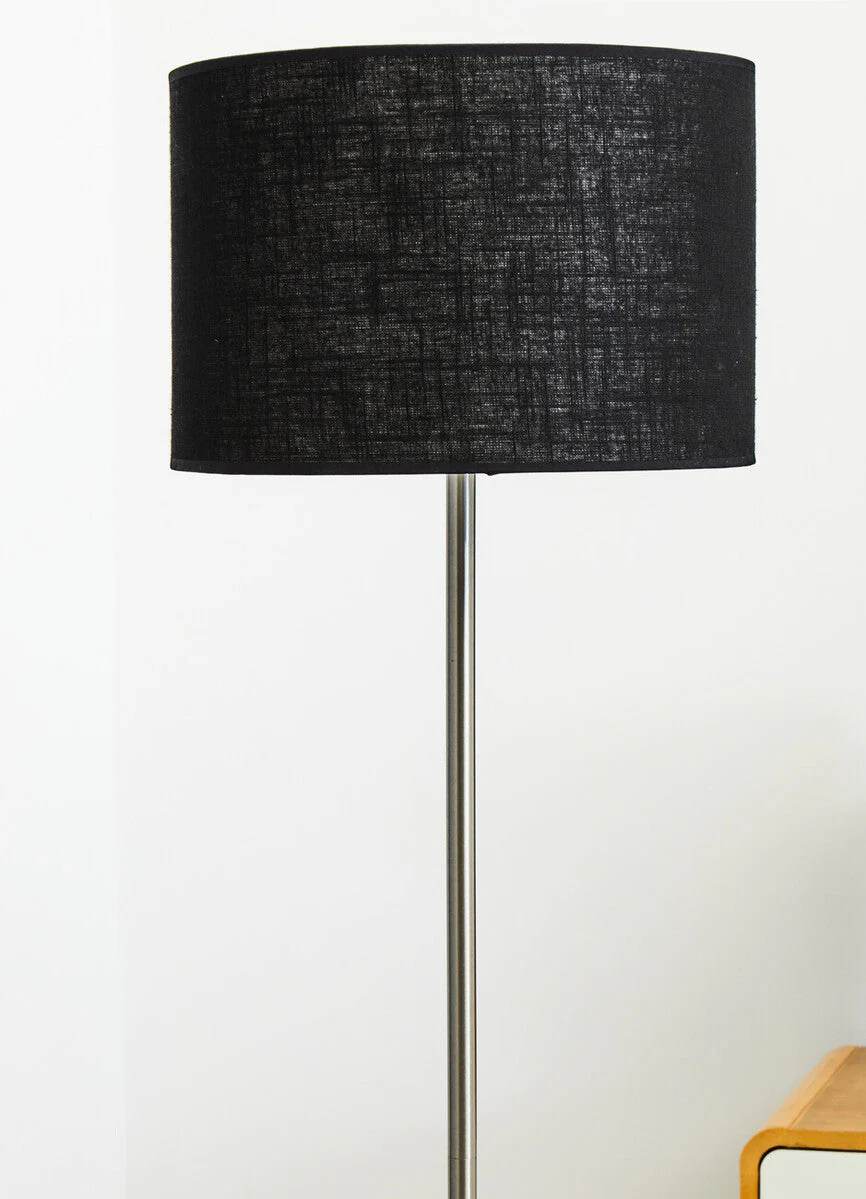 Forma Black Waffle Effect Shade Floor Lamp - Image 9