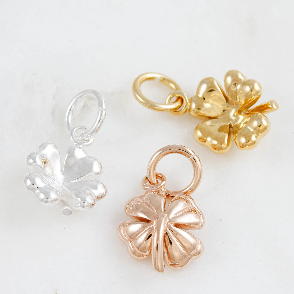 Four Leaf Clover Silver Charm - Image 6