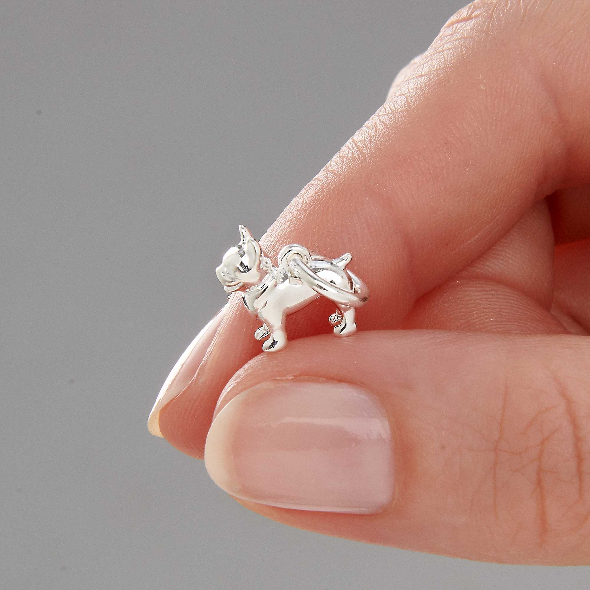 French Bulldog Silver Dog Charm - Image 4