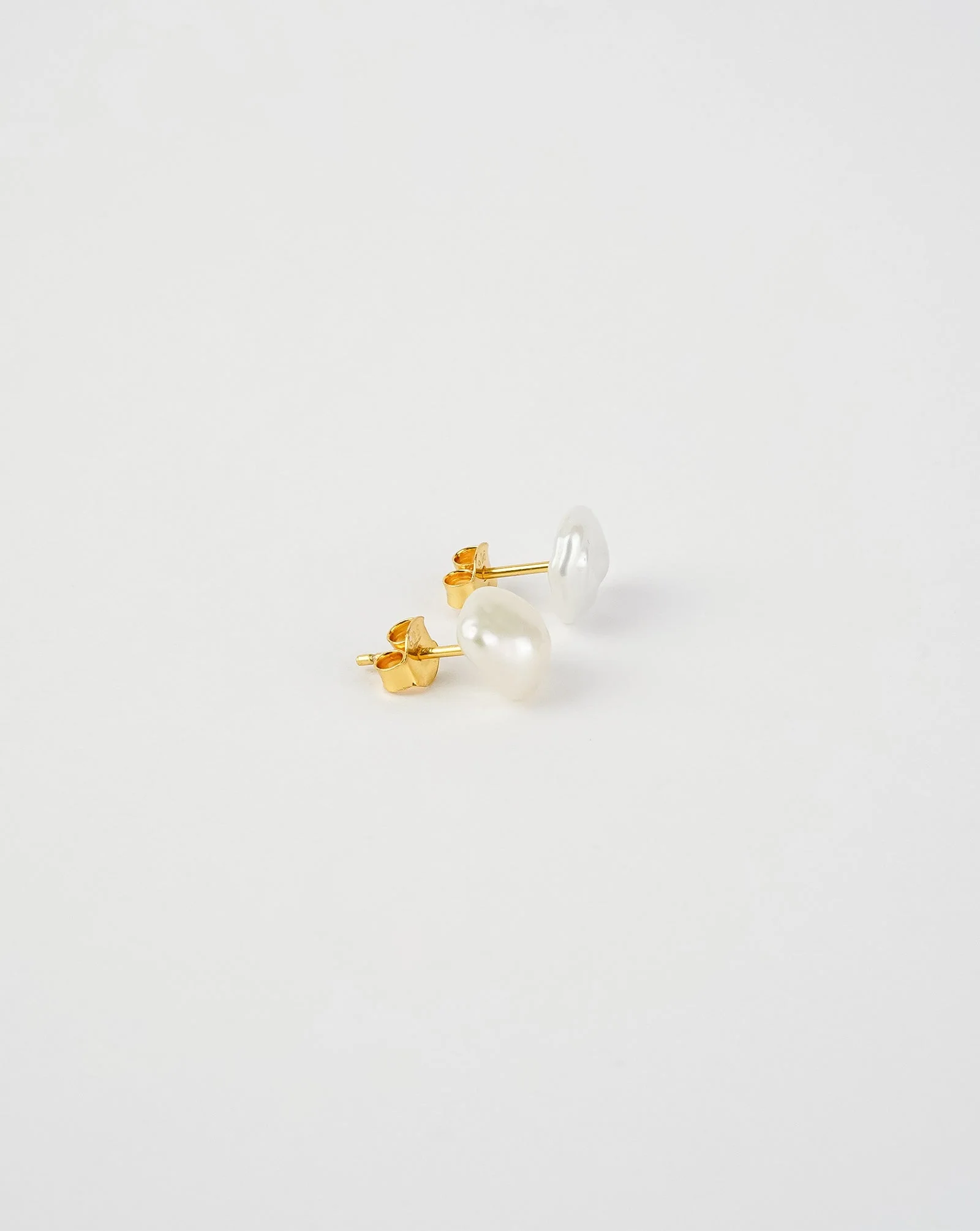 Freshwater Baroque Pearl Stud Earrings - Image 3