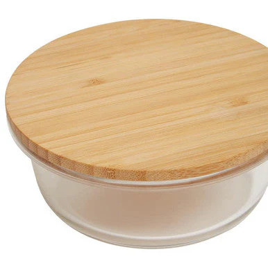 Freska 400Ml Glass Container With Bamboo Lid - Image 5