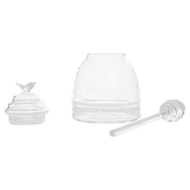 Freska Glass Honey Jar With Dipper - Image 5