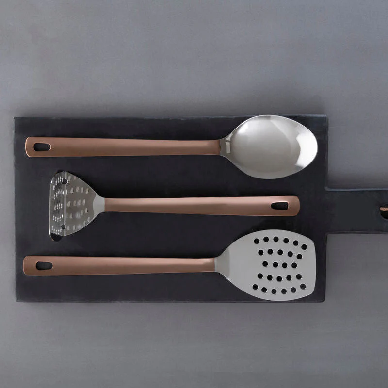 Freya Stainless Steel Masher with Copper Finish Handle - Image 2