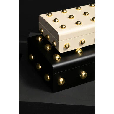 Frida Large Cream and Gold Trinket Box - Image 3