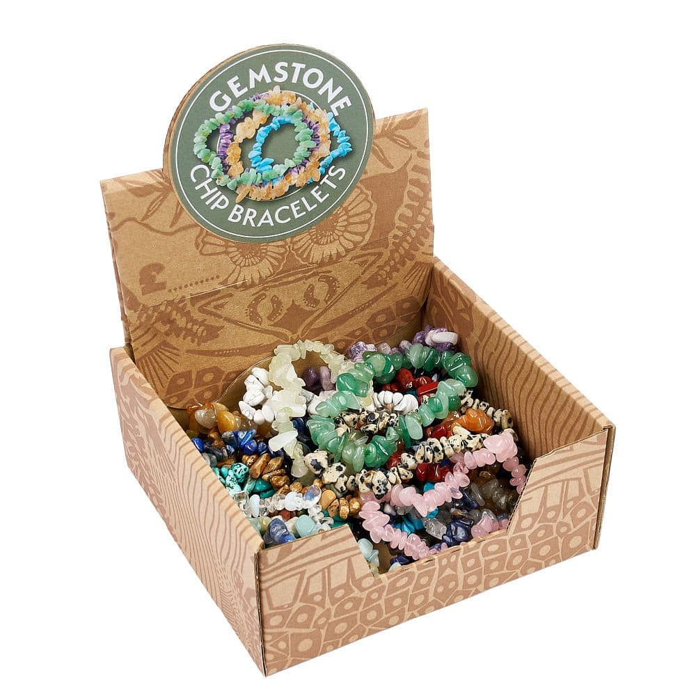 Gemstone Chip Bracelet with Elastic Available in Assorted Colours (1) - Image 6