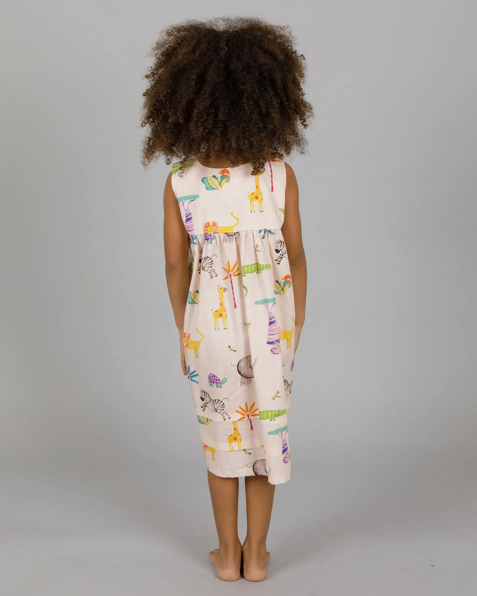 Girls Nighty - Pink Safari - Image 2