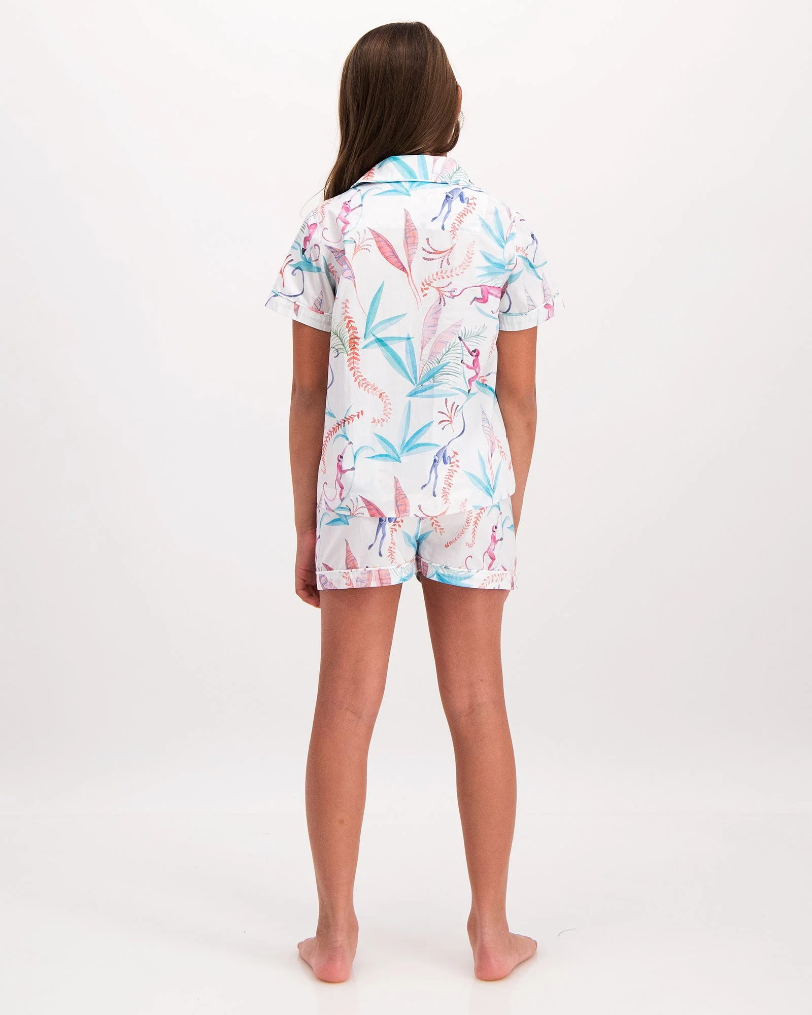 Girls Short Pyjamas - Monkeys - Image 3