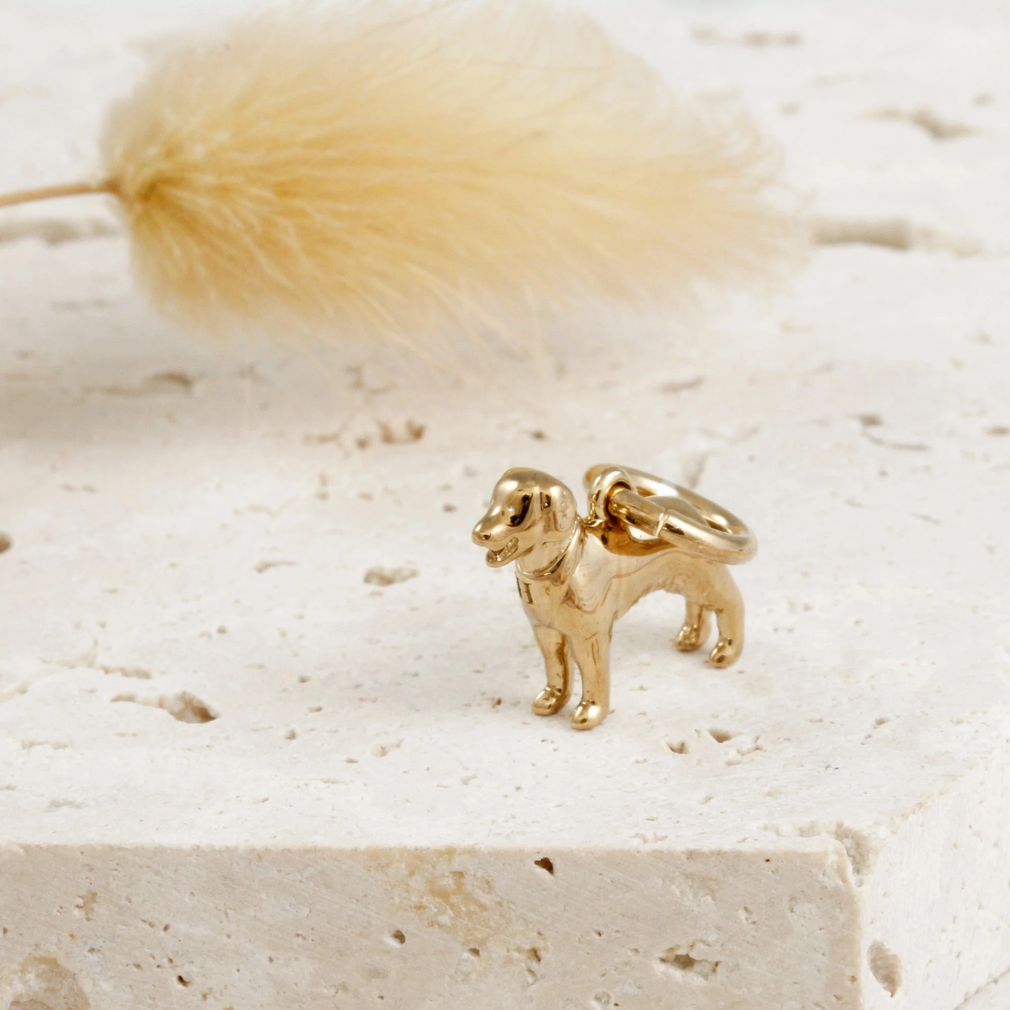 Golden Retriever Silver Dog Charm - Image 6