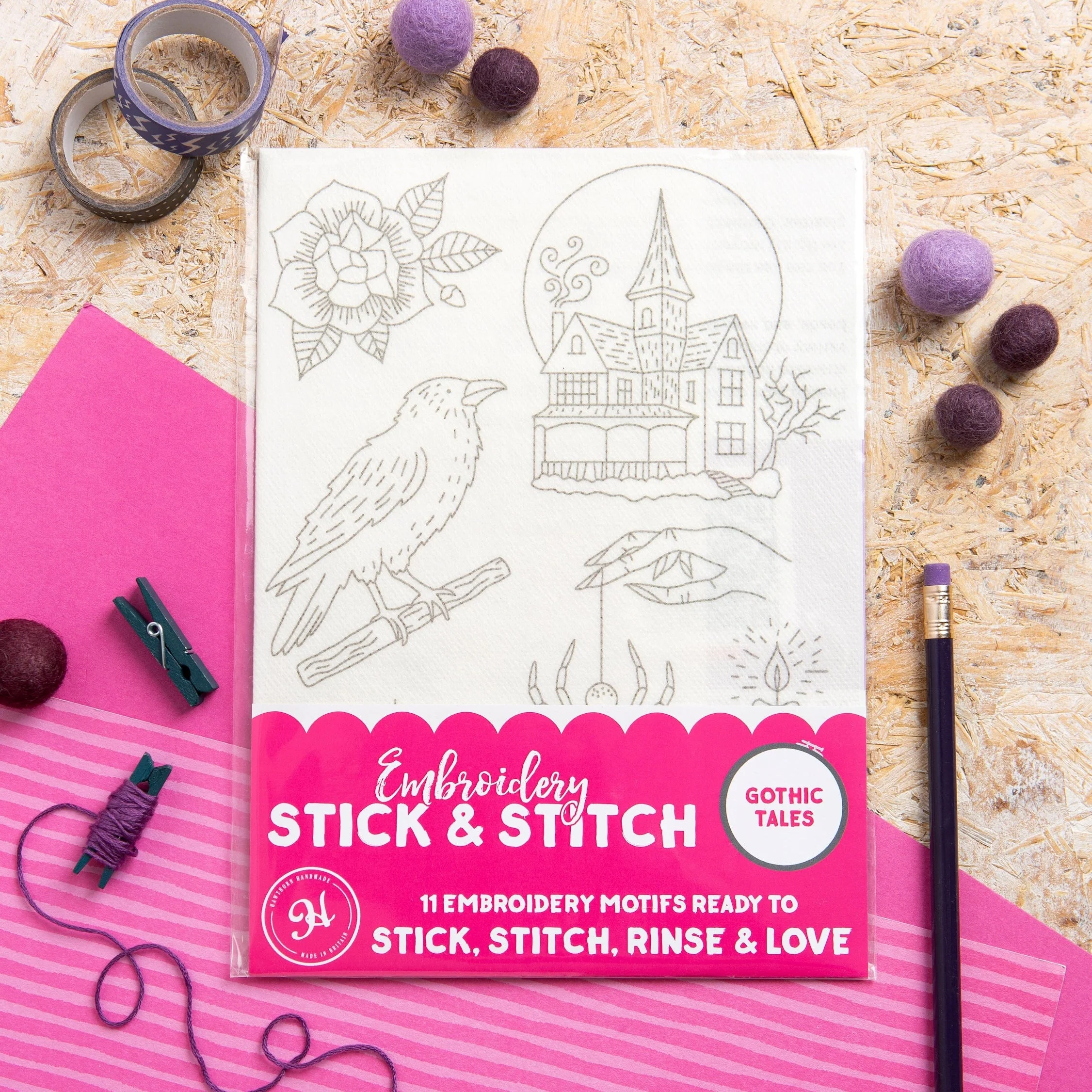 'Gothic Tales' Halloween Stick & Stitch Embroidery Pack - Image 2