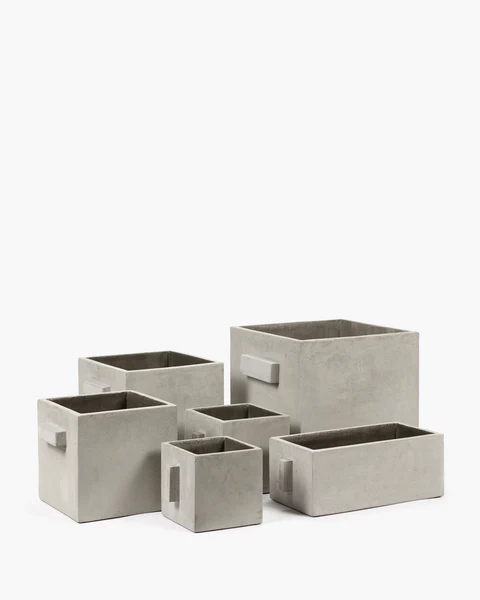 Grey Rectangular Pot - Image 2