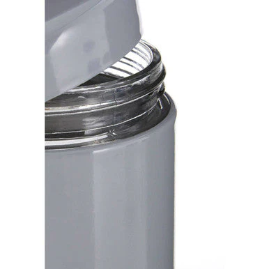 Luca Grey Steel and Glass Storage Jar - 1500ml - Image 2