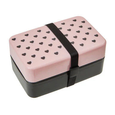 Grub Tub Light Pink Hearts Lunch Box With Cutlery - Image 10