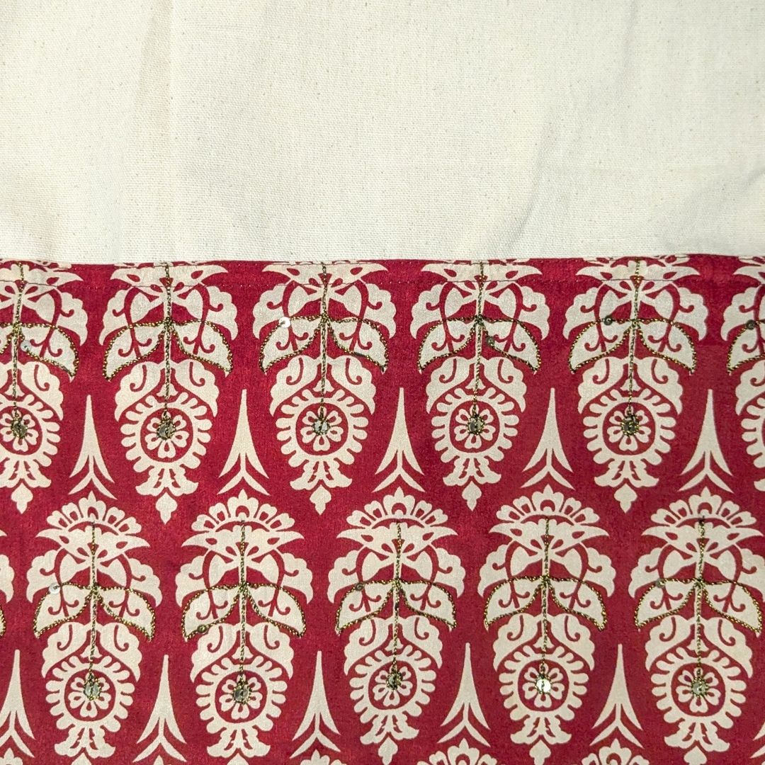 Half sari, half cotton tote bag, ethically handmade in India - Image 11