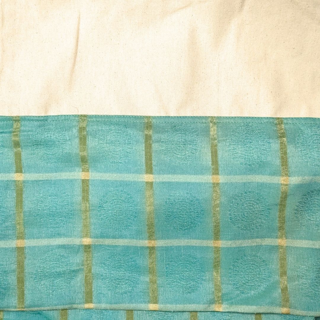 Half sari, half cotton tote bag, ethically handmade in India - Image 12
