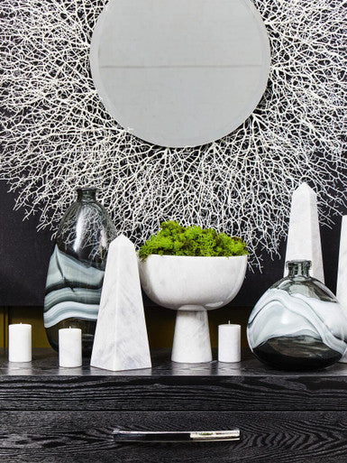 Halla Small Grey Bottle Vase - Image 7