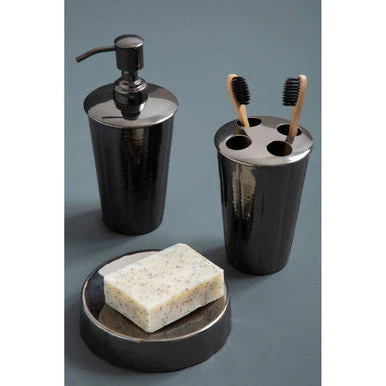 Vaco Hammered Black Nickel Finish Lotion Dispenser - Image 3