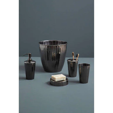 Vaco Hammered Black Nickel Finish Tumbler - Image 3